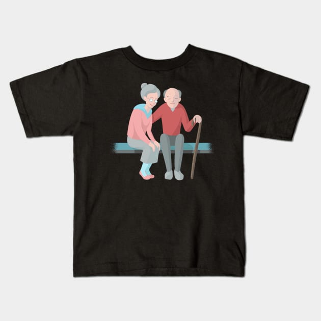 Grandparents Kids T-Shirt by EarlAdrian